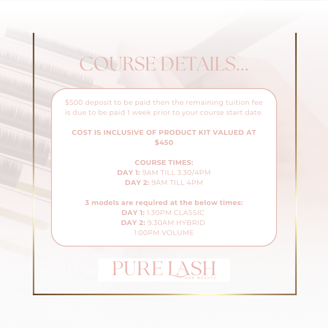 2 Day Classic, Hybrid & Volume Lash Artistry